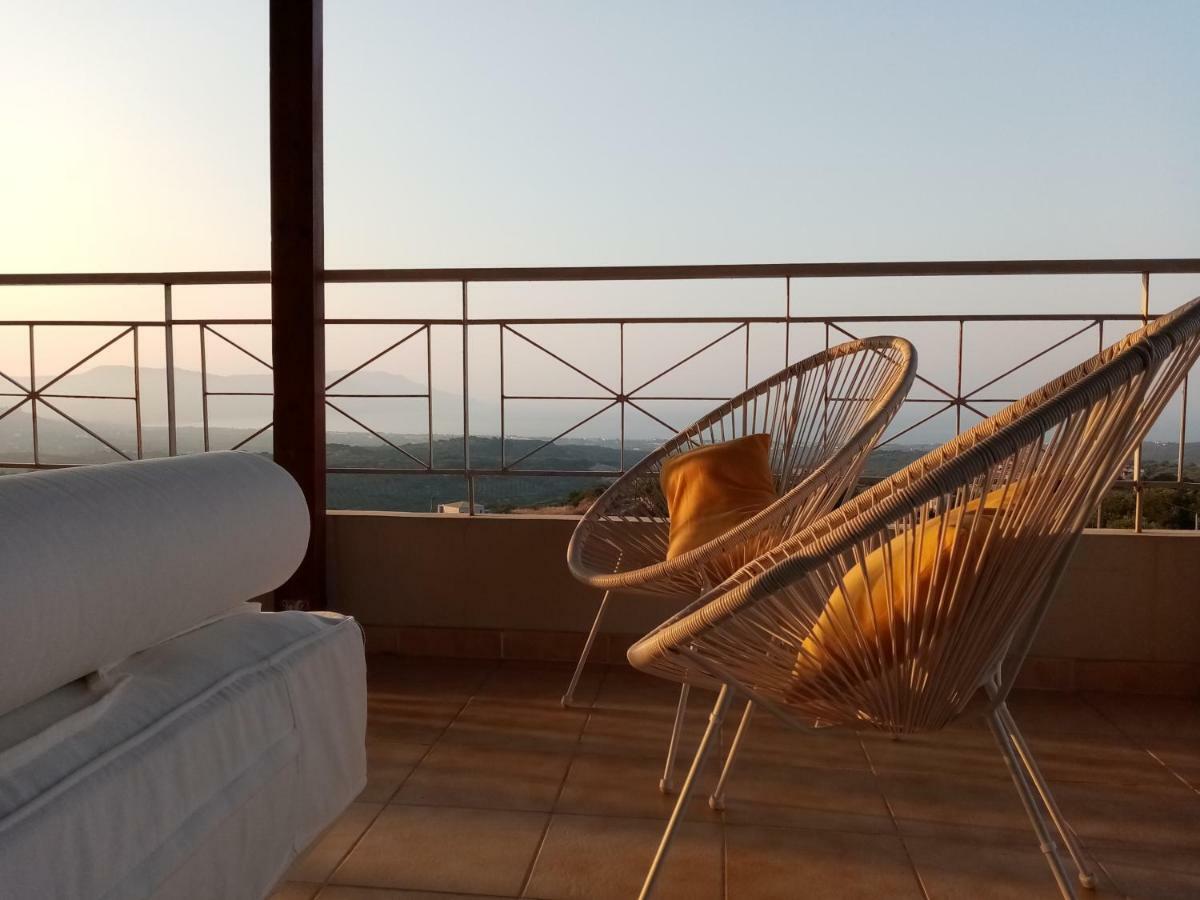 360 Panorama House - Gazing At Horizon And The Stars Of The Galaxy In The Night - Fresh Cool Breeze Most Of The Time - Just 7 Min From The Beach Kournás Exterior foto